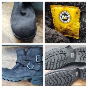 Cat steel toe women's boots size 11